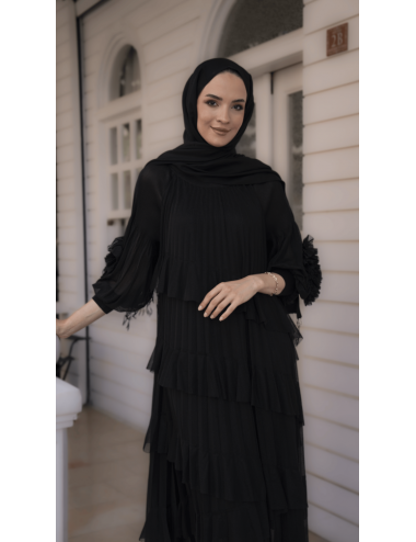 Pera Düşü Siyah Elbise